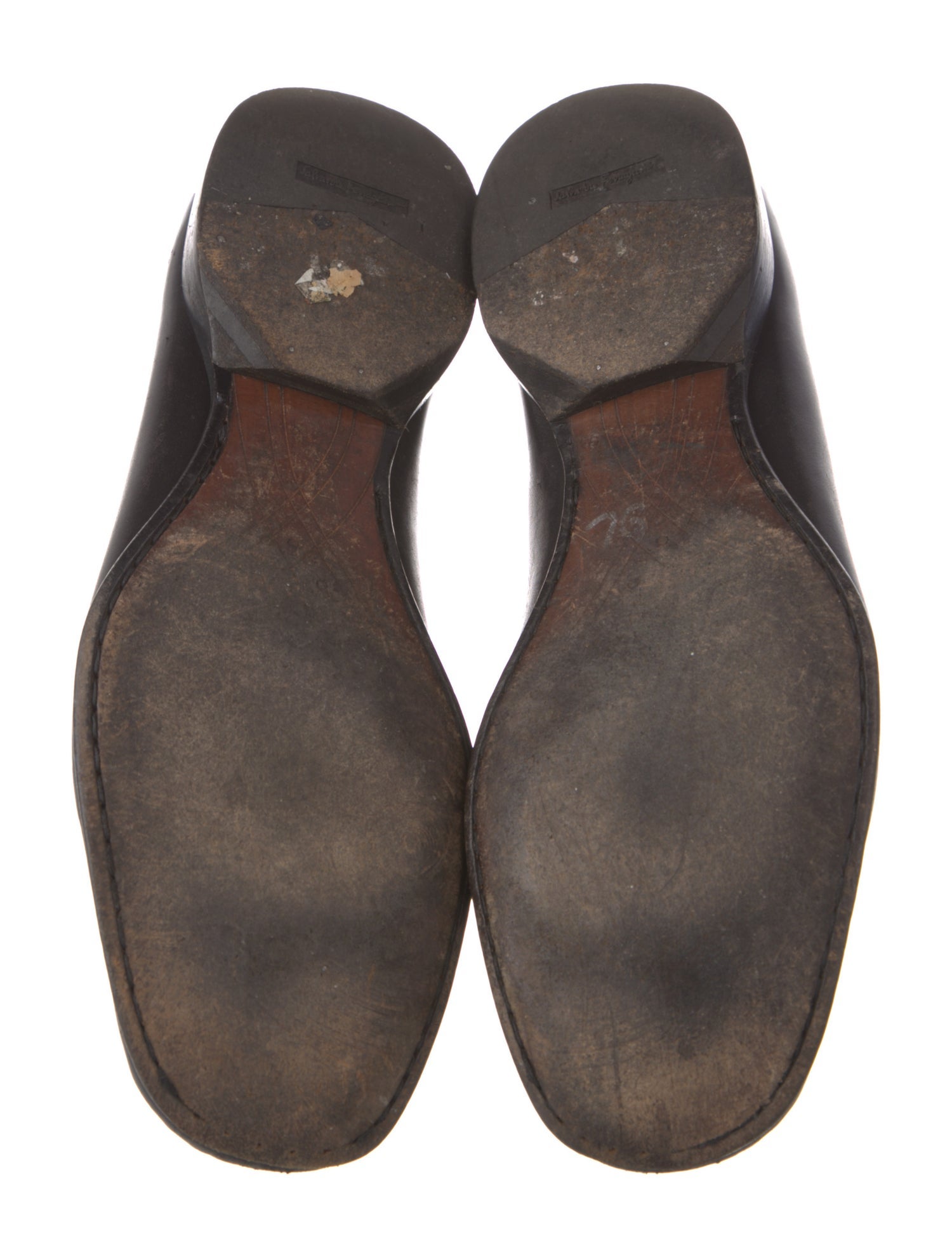 Salvatore Ferragamo Horsebit Accent Leather Loafers